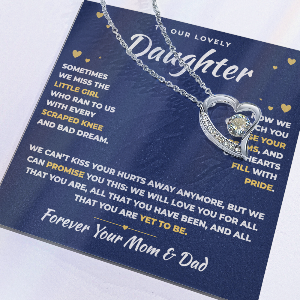 To Our Daughter Necklace From Mom & Dad – All That You Are Yet To Be