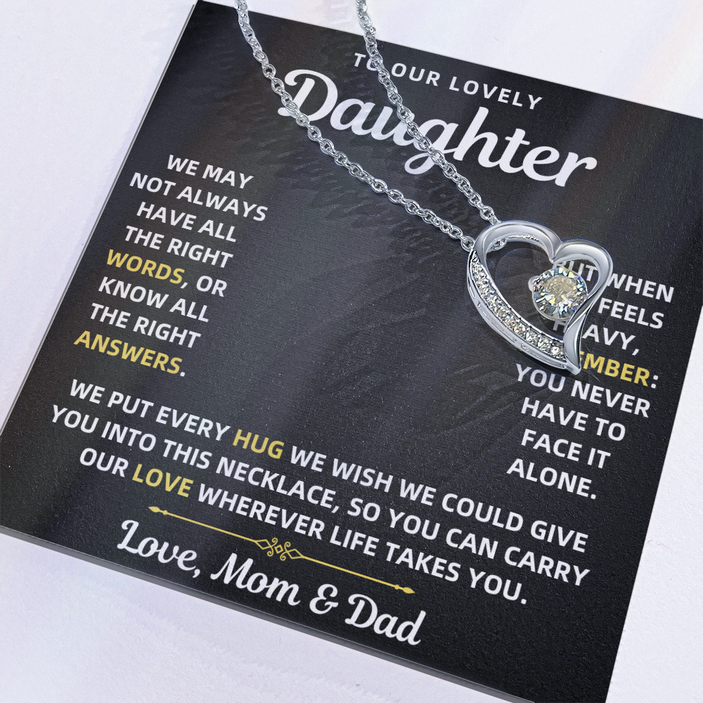To Our Daughter Necklace From Mom & Dad – Forever Love Gift