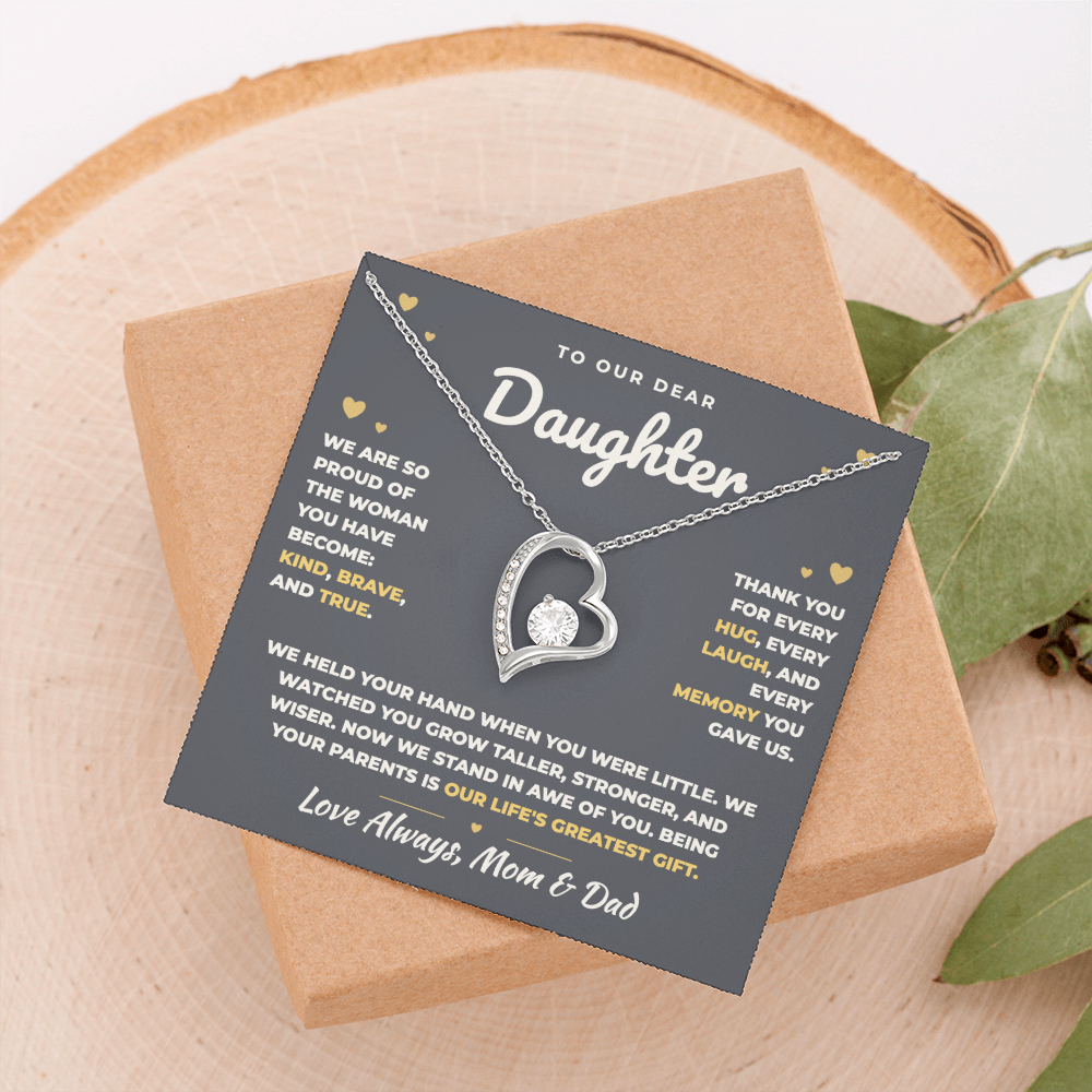 To Our Daughter Necklace From Mom & Dad – Our Life's Greatest Gift (md.proud.1.fl)