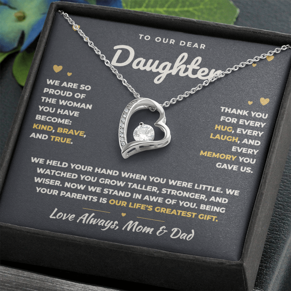 To Our Daughter Necklace From Mom & Dad – Our Life's Greatest Gift (md.proud.1.fl)