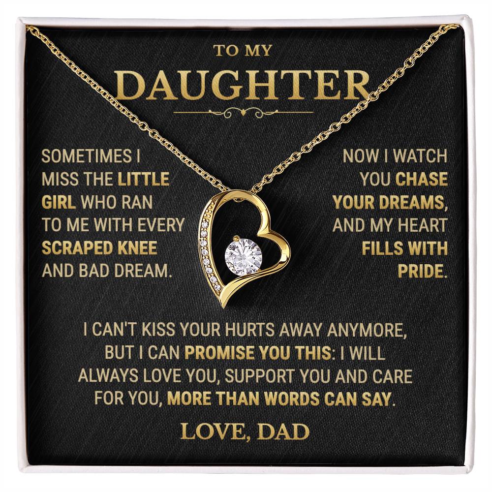 To My Daughter Necklace From Dad – My Heart Fills With Pride