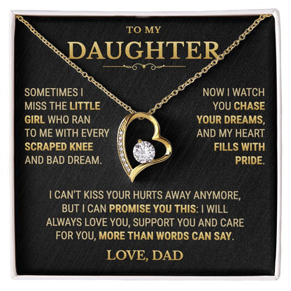 To My Daughter Necklace From Dad – My Heart Fills With Pride