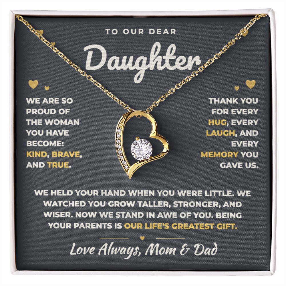 To Our Daughter Necklace From Mom & Dad – Our Life's Greatest Gift (md.proud.1.fl)