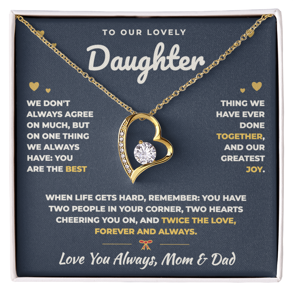 To Our Daughter Necklace From Mom & Dad – The Best Thing We Ever Did Together (md.both.2.fl)