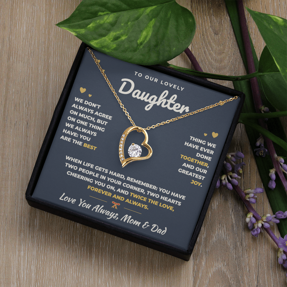 To Our Daughter Necklace From Mom & Dad – The Best Thing We Ever Did Together (md.both.2.fl)