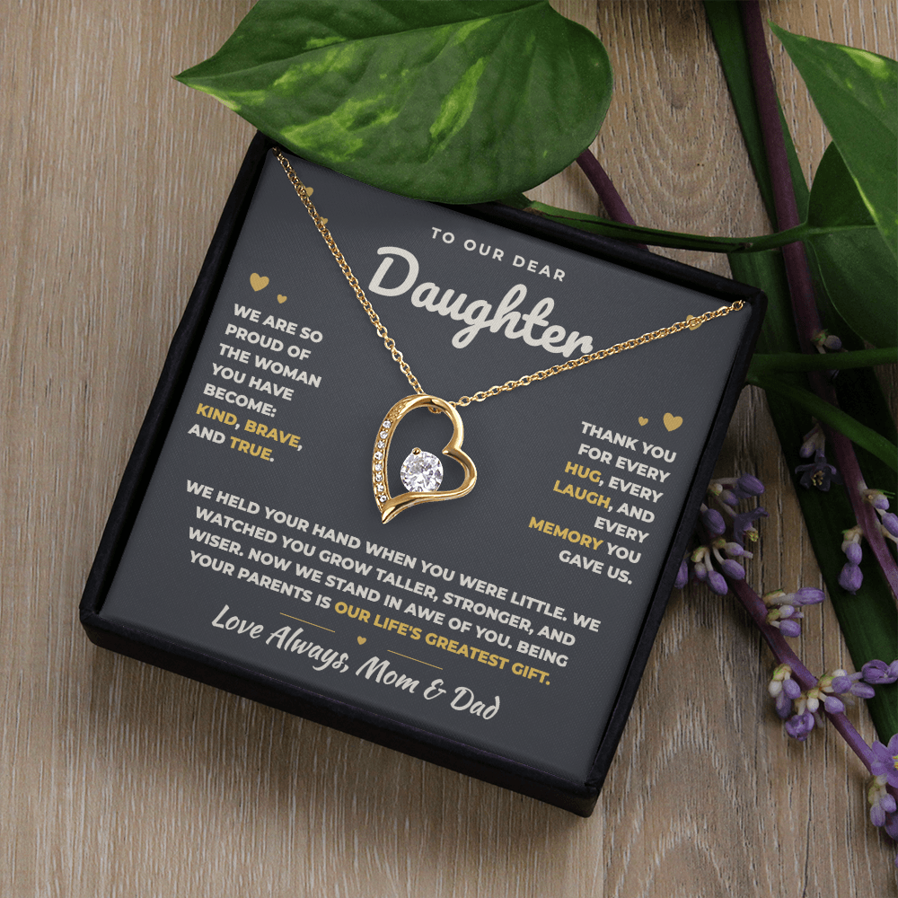 To Our Daughter Necklace From Mom & Dad – Our Life's Greatest Gift (md.proud.1.fl)