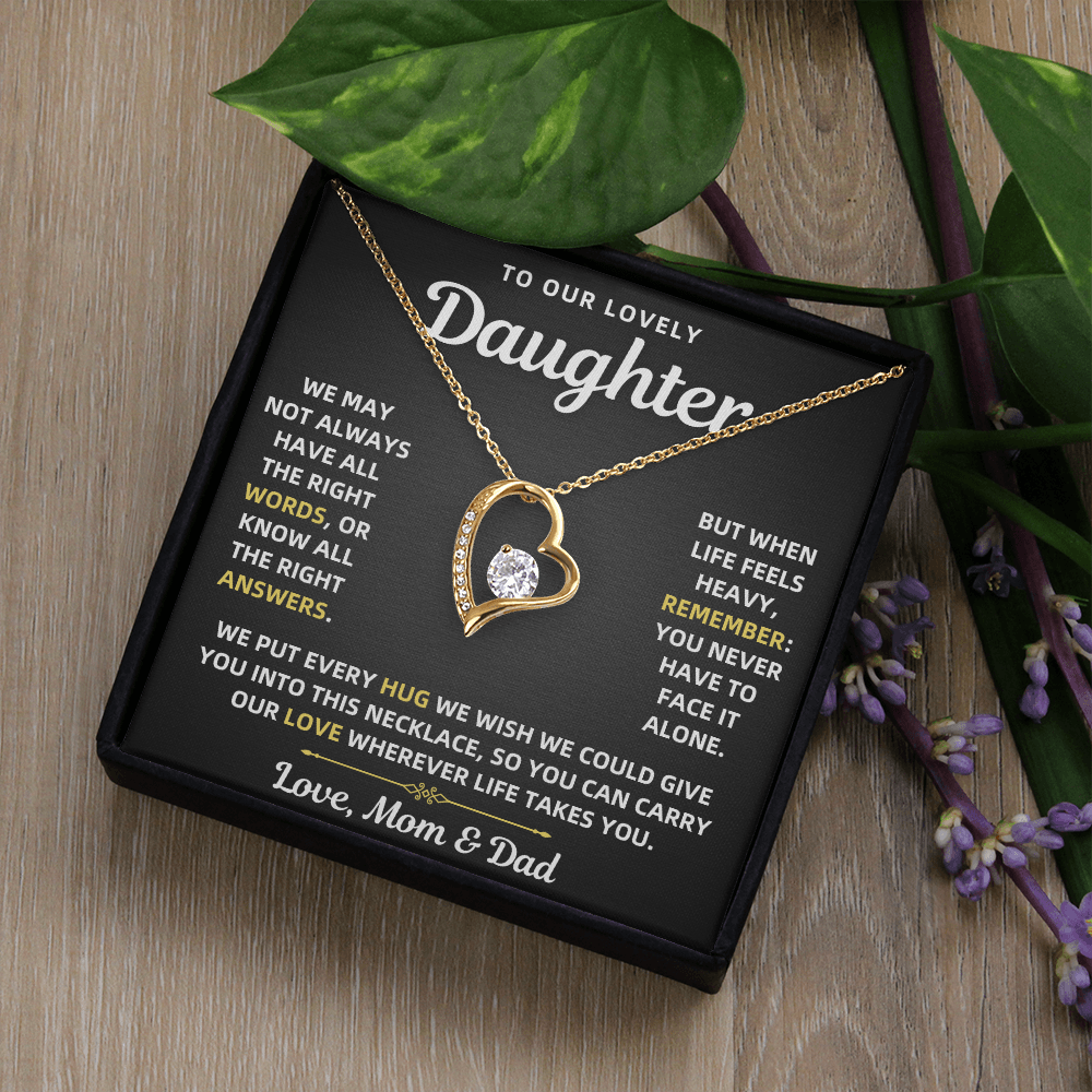 To Our Daughter Necklace From Mom & Dad – Forever Love Gift