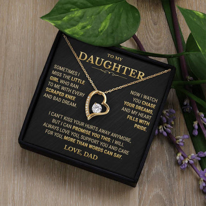 To My Daughter Necklace From Dad – My Heart Fills With Pride
