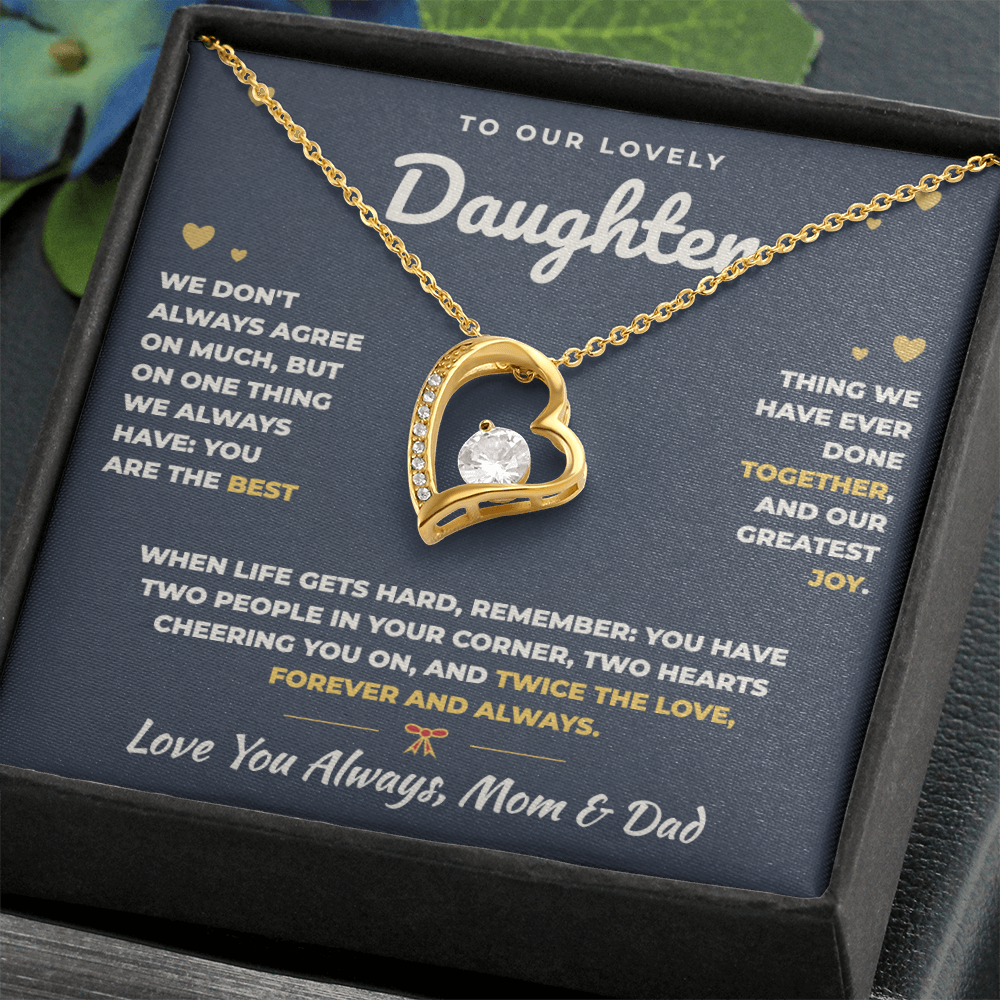 To Our Daughter Necklace From Mom & Dad – The Best Thing We Ever Did Together (md.both.2.fl)