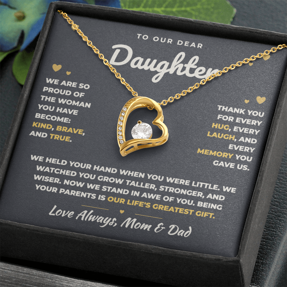 To Our Daughter Necklace From Mom & Dad – Our Life's Greatest Gift (md.proud.1.fl)