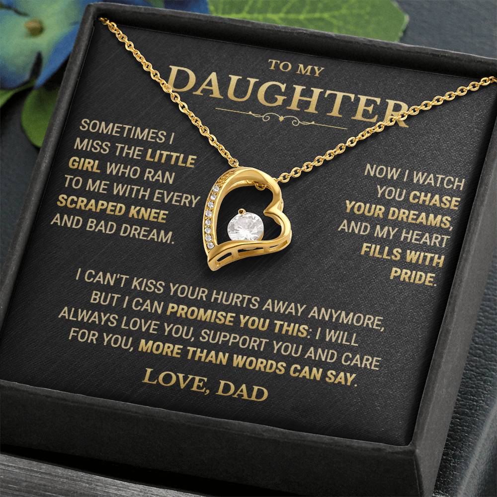To My Daughter Necklace From Dad – My Heart Fills With Pride