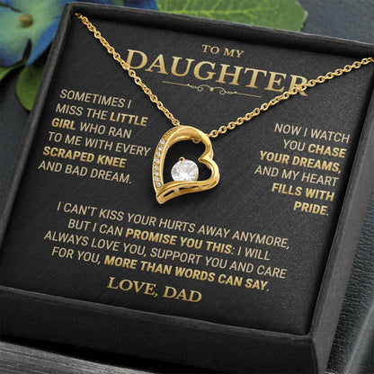 To My Daughter Necklace From Dad – My Heart Fills With Pride