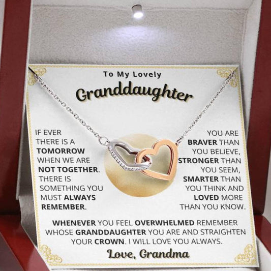 Lovely Granddaughter Necklace - Straighten Your Crown (mgd.103.ih)