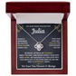 To Our Daughter Necklace From Mom & Dad – Love Will Follow- Personalize