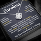 To Our Daughter Necklace From Mom & Dad – Love Will Follow- Personalize