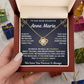 To Our Daughter Necklace From Mom & Dad – Love Will Follow- Personalize