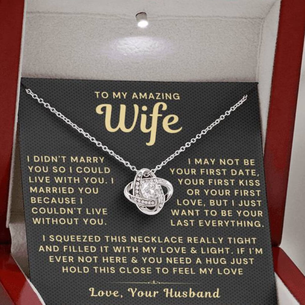 My Amazing Wife Necklace - I Couldn't Live Without You (189.lk.006a)