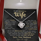 My Beautiful Wife Necklace - I Couldn't Live Without You (189.lk.006b.3.2)