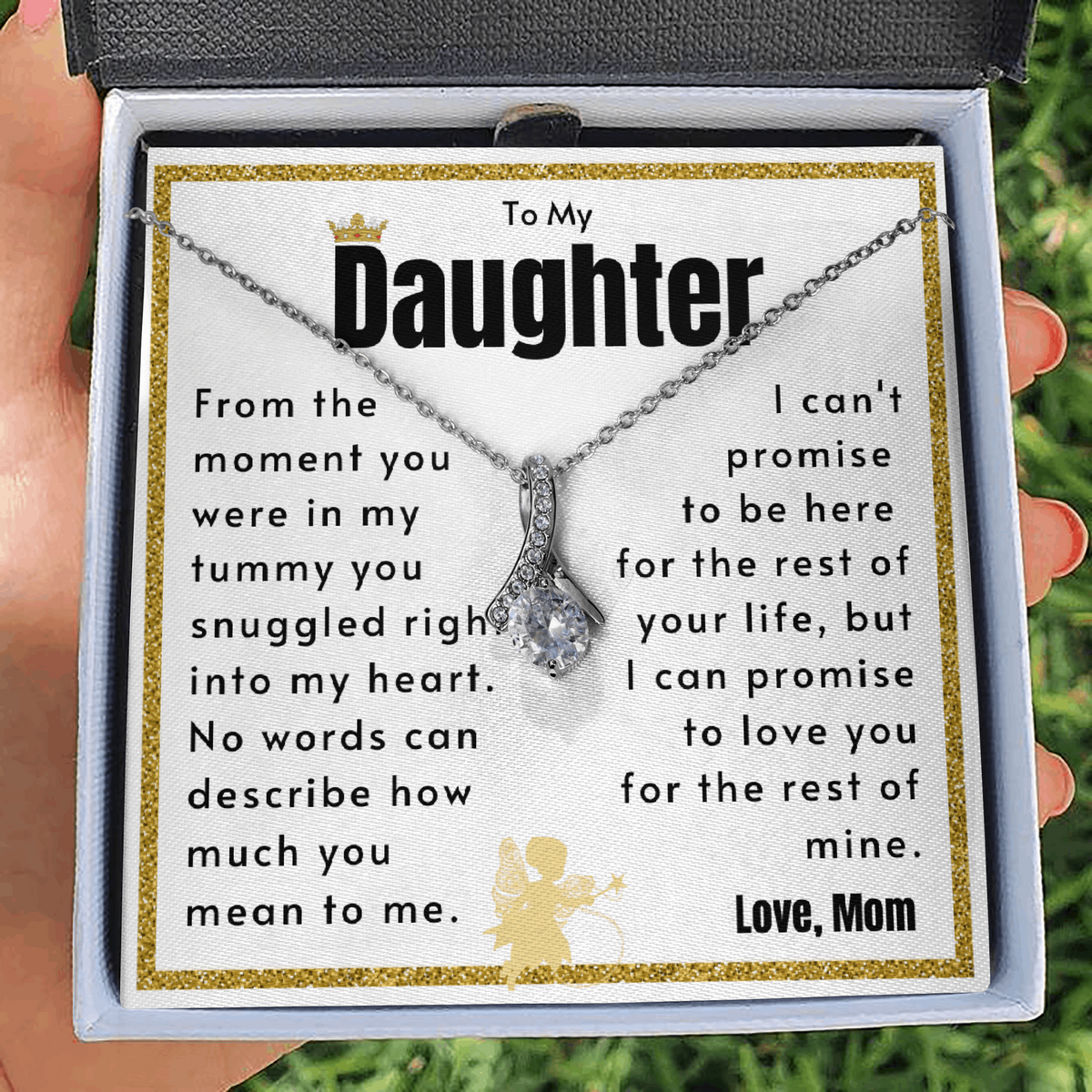 Daughter Necklace - From the moment you were in my tummy
