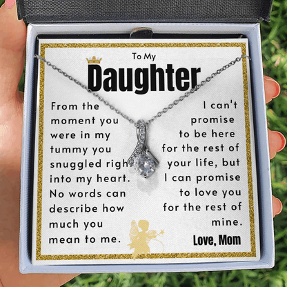Daughter Necklace - From the moment you were in my tummy