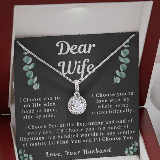 Dear Wife Necklace - I Choose You (189.eh.022)