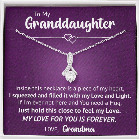 (ALMOST GONE) My Granddaughter Necklace - Hold This Close To Feel My Love (162.al.62)