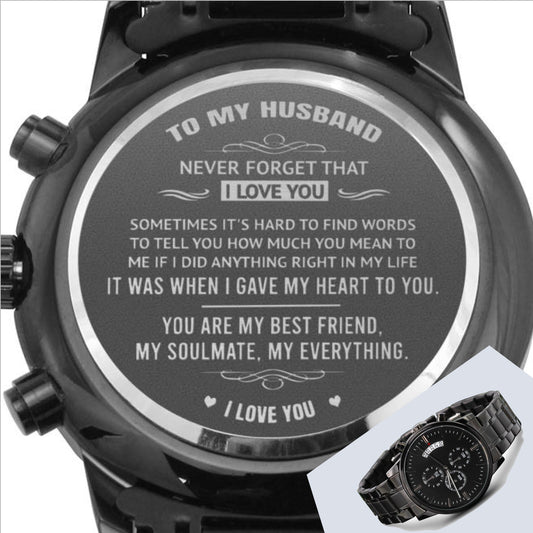 One Year Anniversary Gifts for Husband | Anniversary Gifts for Husband 1 year | Relationship Gifts For Husband | Gifts for him - never forget I love you