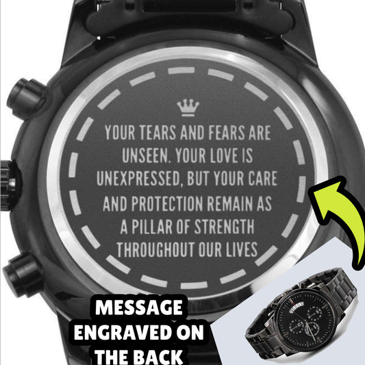 Dad Gift - You Are A Pillar of Strength For Us - Chronograph Watch | Gift for Dad