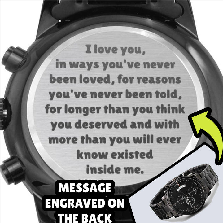 Romantic watch engravings hot sale