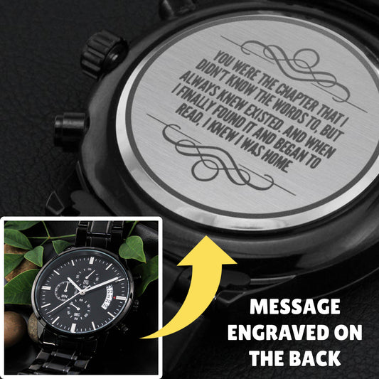 One Year Anniversary Watch for Men | Anniversary Gifts for Men 1 year | Birthday Watch Men - I'm Home With You - Gifts For Him
