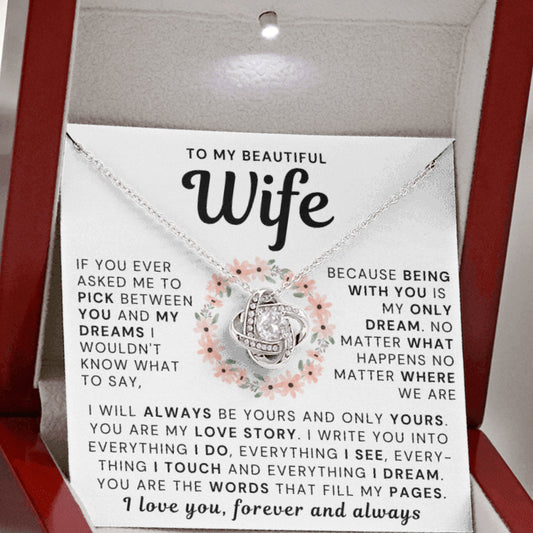 My Beautiful Wife Necklace - You Are The Words That Fill My Pages (189.lk.016.4)
