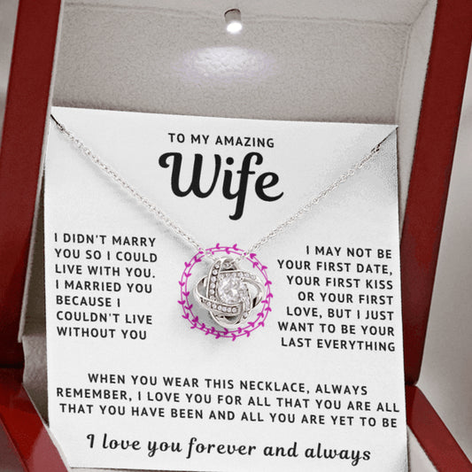 My Amazing Wife Necklace - Hold This Close To Feel My Love (189.lk.006-4)