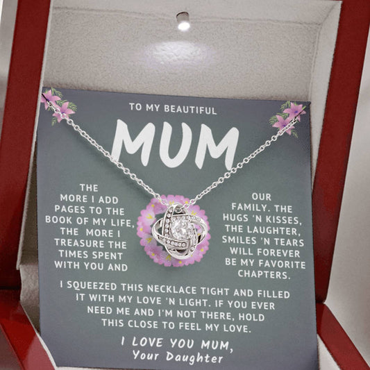 My Beautiful Mum Necklace - Treasure The Times Spent With You (m.012.lk)