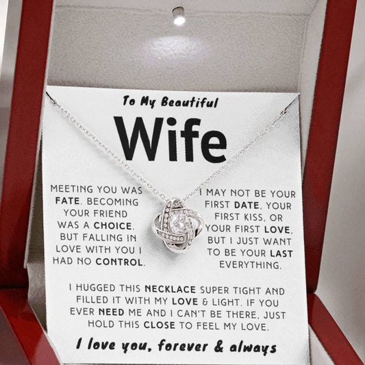 My Beautiful Wife Necklace - I Just Want To Be Your Last Everything (189.lk.028)