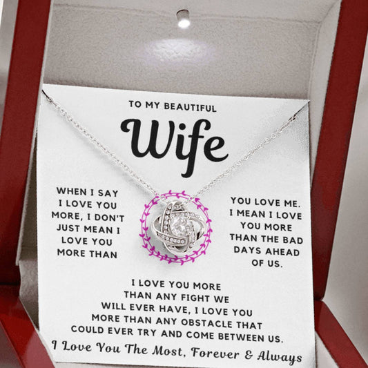 My Beautiful Wife Necklace - I Love You The Most (189.lk.025)
