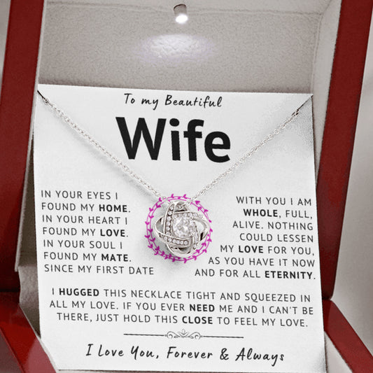 My Beautiful Wife Necklace - In Your Eyes I Found My Home (189.lk.007-6)
