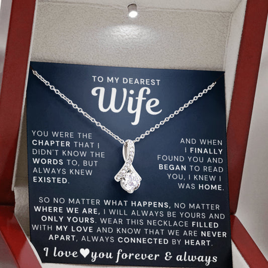 My Dearest Wife Necklace - Always Connected By Heart (189.lk.013)