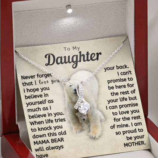 Daughter This Mama Bear Will Always Have Your Back Necklace (d.lk.007)