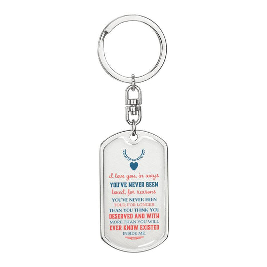 Romantic Gifts for Him - Luxury Keychain Personalized