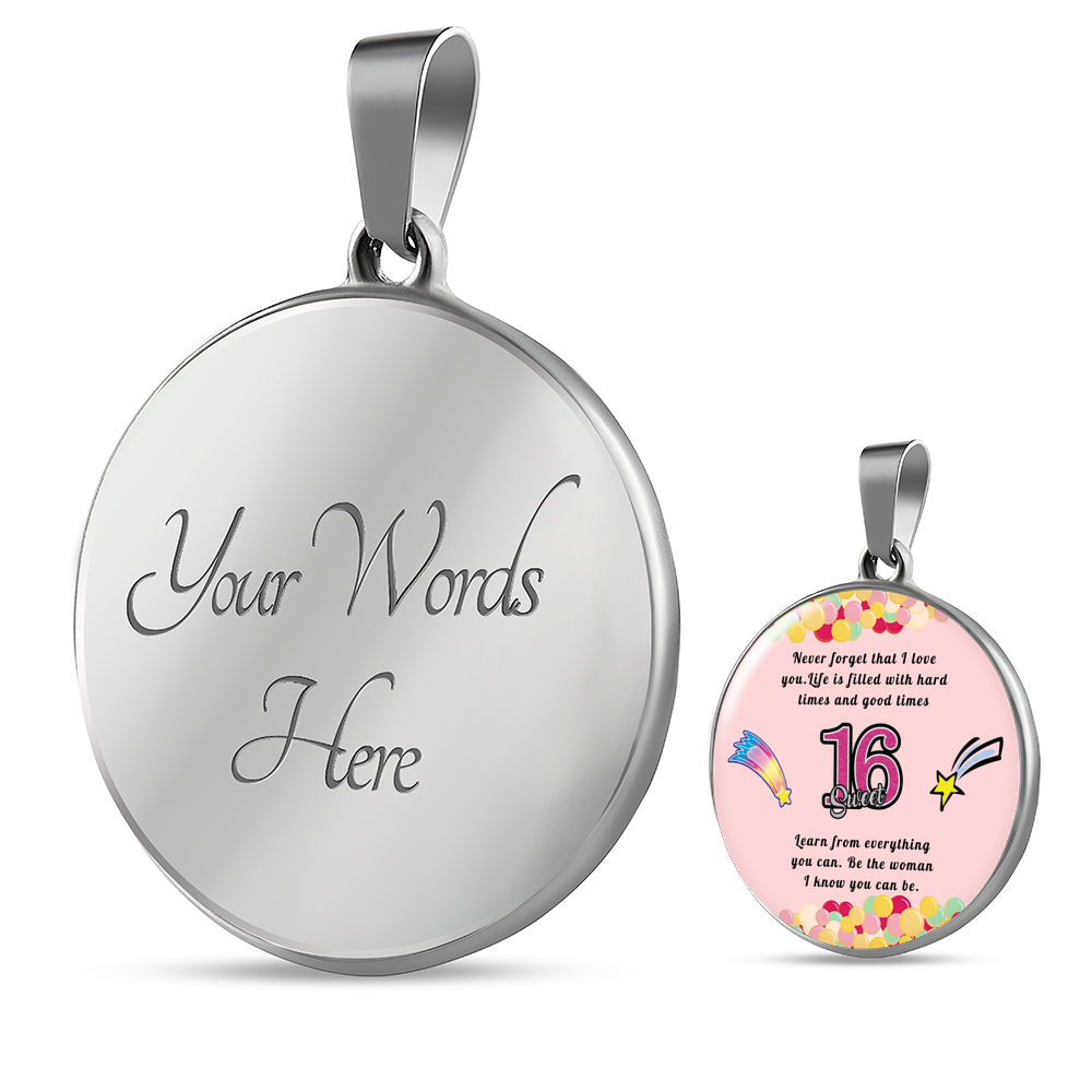 Happy birthday daughter - Be you | Birthday Gift for Daughter - Happy Sweet 16 gift | Necklace for Daughter | to my Daughter