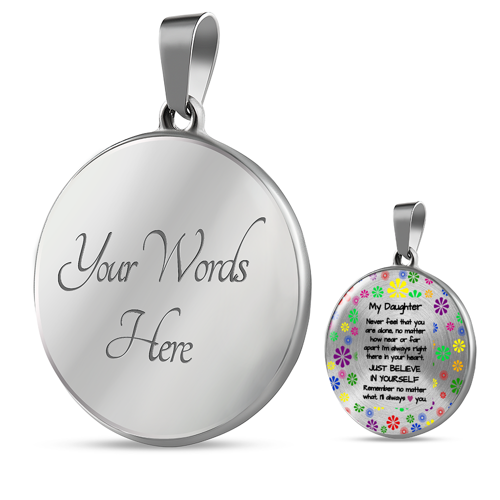 To My Daughter - always love you | Gift for Daughter | Daughter Necklace | Birthday gift for Daughter | Daughter Graduation gift