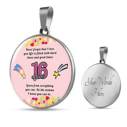 Happy birthday daughter - Be you | Birthday Gift for Daughter - Happy Sweet 16 gift | Necklace for Daughter | to my Daughter