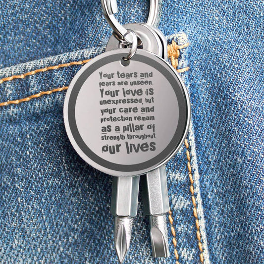 Gift for Dad - You Are A Pillar of Strength For Us - Screwdriver Necklace | DIY Father's Day Gift | Handy Dad Birthday Gift