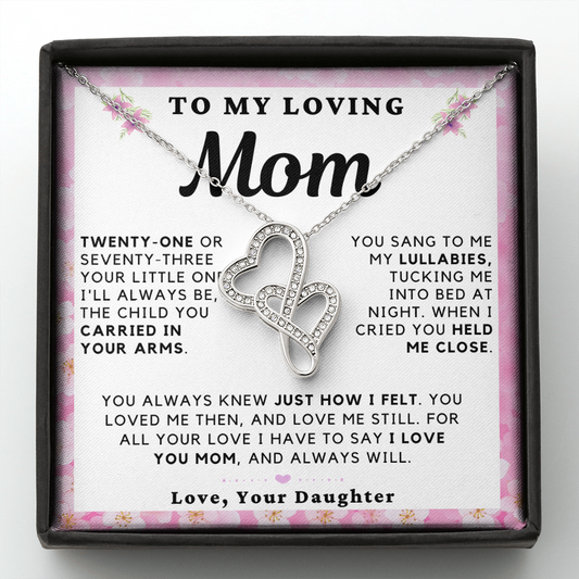 My Loving Mom Necklace - From Daughter, Mom Daughter Jewelry (m.14.od-1.dh)