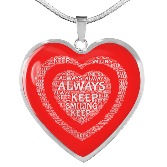 Always Keep Smiling Necklace for Girl | Daughter Necklace