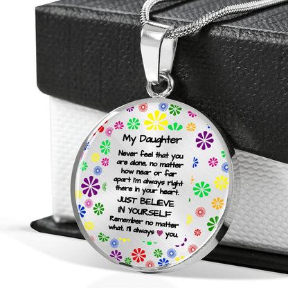 To My Daughter - always love you | Gift for Daughter | Daughter Necklace | Birthday gift for Daughter | Daughter Graduation gift