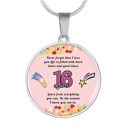Happy birthday daughter - Be you | Birthday Gift for Daughter - Happy Sweet 16 gift | Necklace for Daughter | to my Daughter