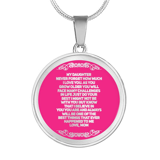 Happy birthday daughter - my wish for you | Birthday Gift for Daughter - Happy Sweet 16 gift | Necklace for Daughter | to my Daughter