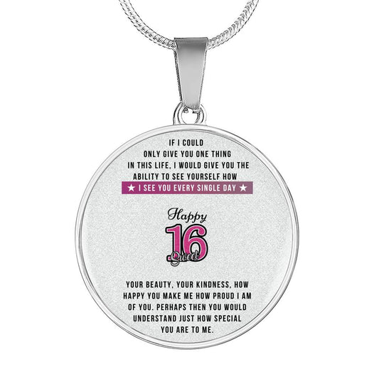 Happy birthday daughter - Be you | Birthday Gift for Daughter - Happy Sweet 16 gift | Necklace for Daughter | to my Daughter