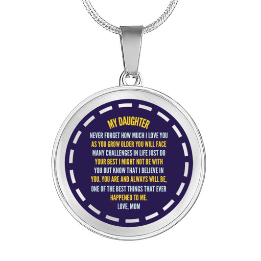 Happy birthday daughter - my wish for you | Birthday Gift for Daughter - Happy Sweet 16 gift | Necklace for Daughter | to my Daughter